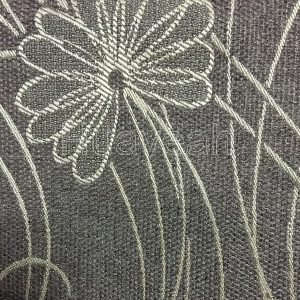 linen curtain fabric close look