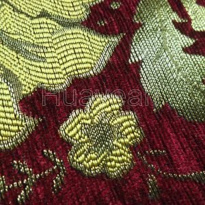 chenille fabric for sofa close look