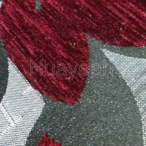 chenille flower sofa fabric close look