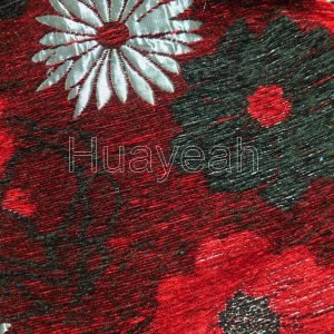 chenille jacquard sofa fabric backside