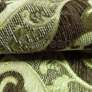 colorful chenille sofa fabric close look