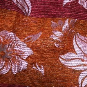 polyester chenille  fabric cover backside