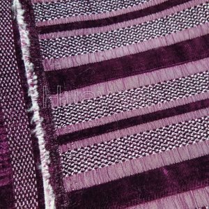 purple stripe fabric backside