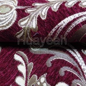 dyed yard chenille fabric close look