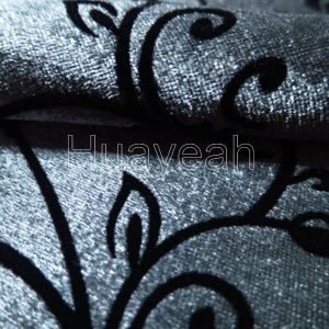 flocking velvet fabric close look