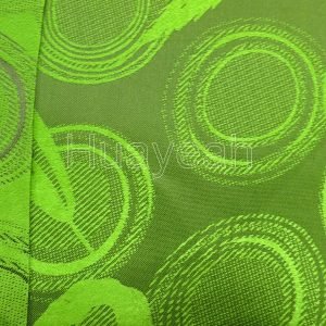 green curtain fabric backside