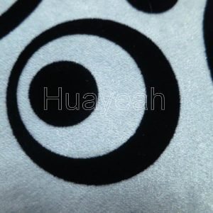 polyester flocking fabric close look