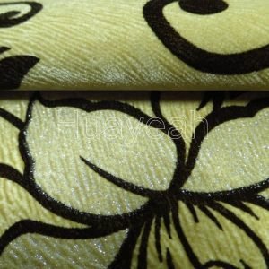 flock sofa fabric material close look