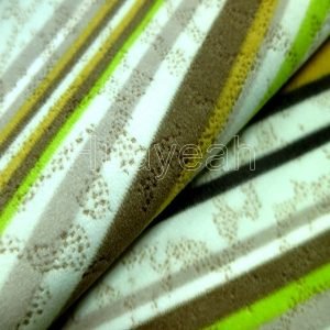 striped velvet upholstery fabric close look