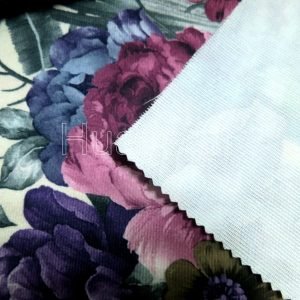 flower pattern sofa fabric backside