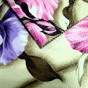 flower pattern fabric close look