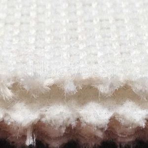 woven wool felt chenille upholstery fabric close look