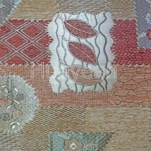 decorator chenille jacquard woven fabric close look