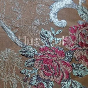 jacquard brocade cushion pillow case fabric close look