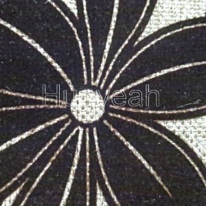 flower pattern imitated linen sofa fabric close look