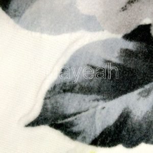 printed velvet fabric by the yard close look