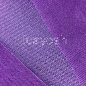 plain velvet upholstered fabric back side