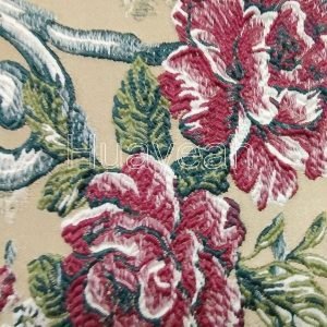 jacquard upholstery fabric close look