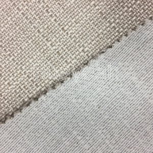 woven linen look fabric manufacturers back side