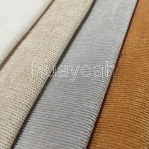 Polyester micro corduroy fabric close look