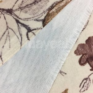 soft touch printed fabric back side