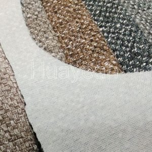 Polyester linen like fabric for sofa back side