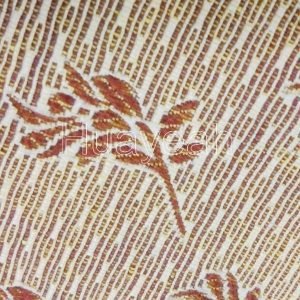 leaf design tapestry upholstery fabric close look