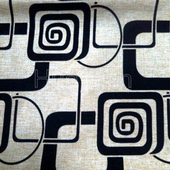 geometric flocking fabric for sofa