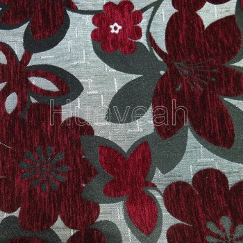 chenille flower sofa fabric