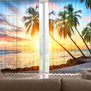 3D digital print curtain