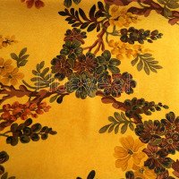 yellow upholstery fabric