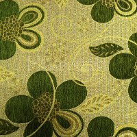 chenille floral fabric