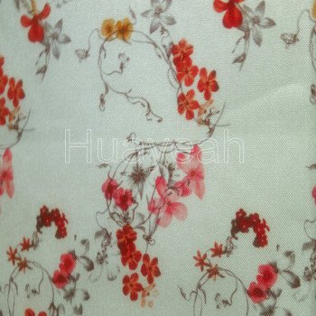 bedroom floral linen look fabric