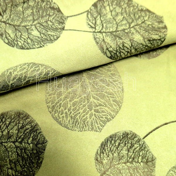 leaf design curtain fabric