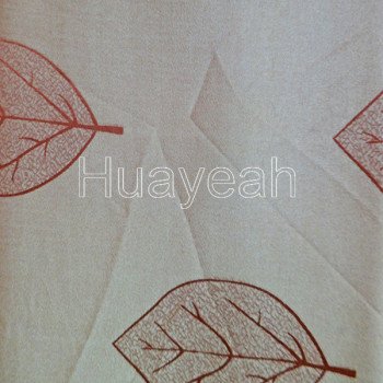 leaf designer curtain material made in china