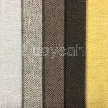 polyester linen look jacquard fabric