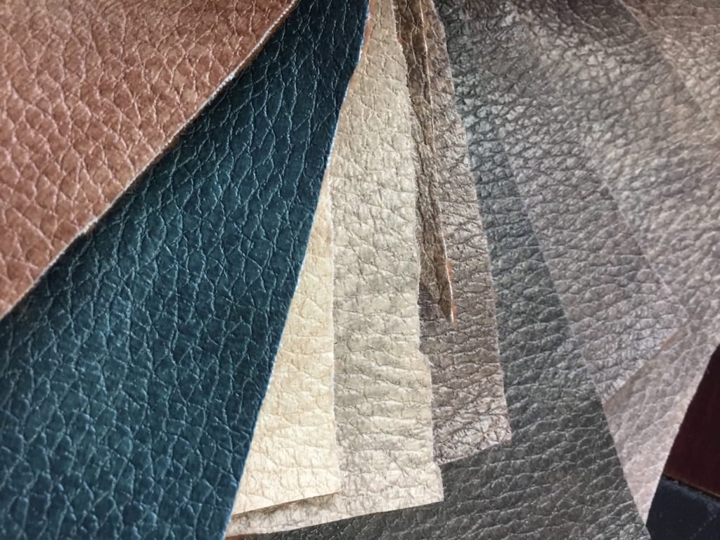 fabric that looks like leather sofa