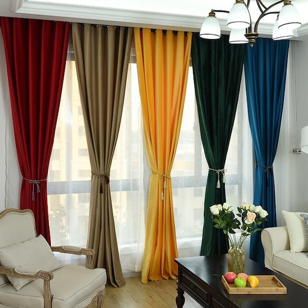 velvet curtain fabric